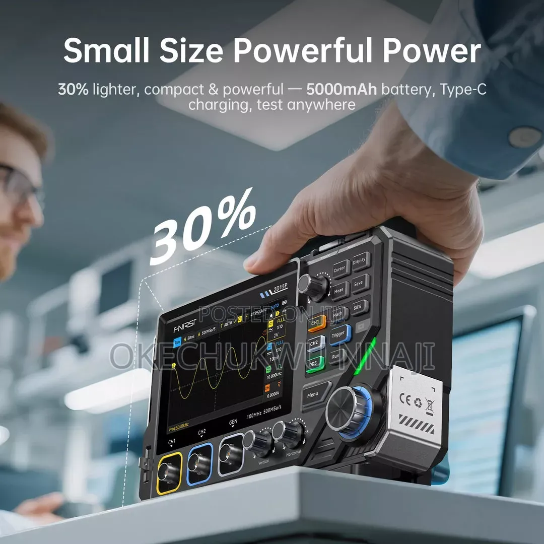 Fnirsi 2d15p 3-in-1 Benchtop 2ch Phosphor Oscilloscope Multimeter