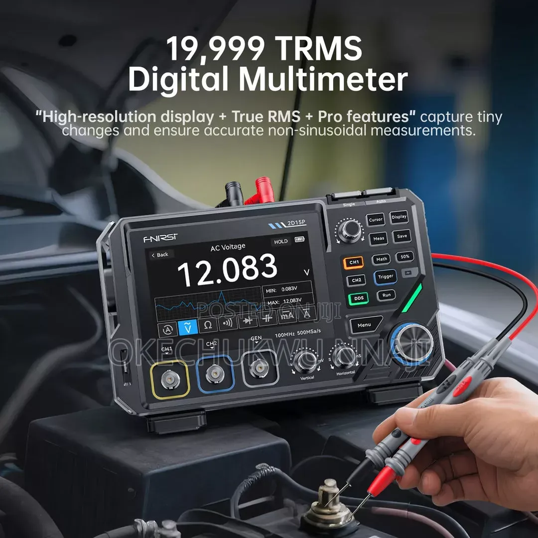 Fnirsi 2d15p 3-in-1 Benchtop 2ch Phosphor Oscilloscope Multimeter