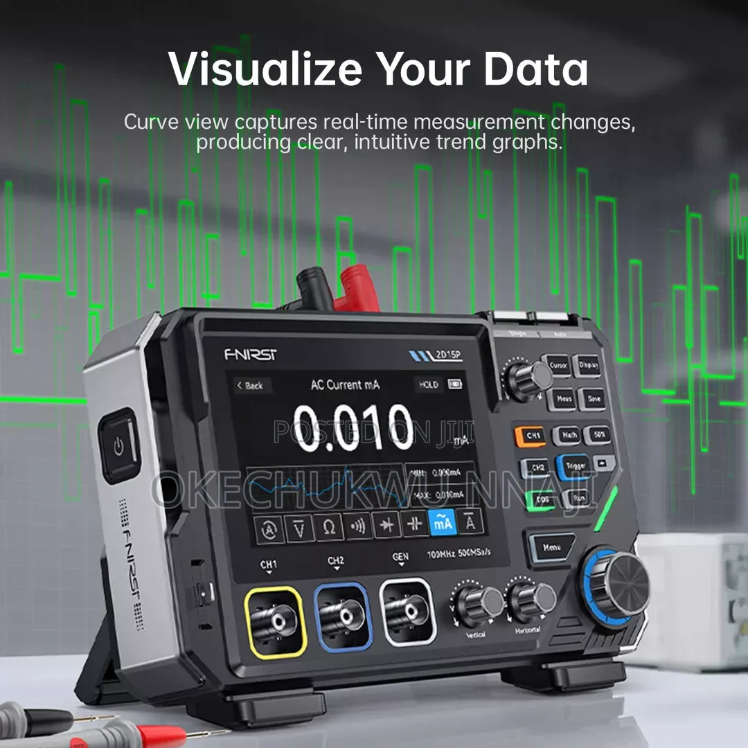 Fnirsi 2d15p 3-in-1 Benchtop 2ch Phosphor Oscilloscope Multimeter