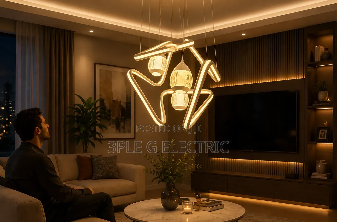 Modern Sitting Room Chandelier