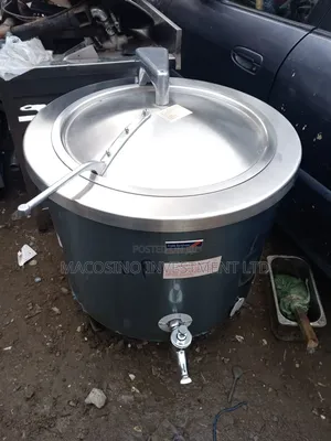 Commercial Large Scale Stainless Steel Boiling Steam-Jacked Kettle
