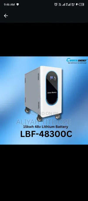 15kwh Lithium Ion Battery