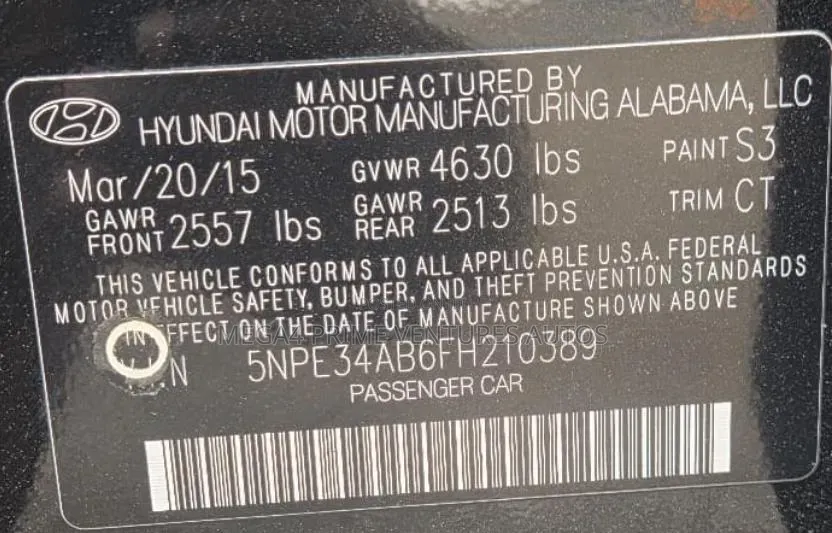 Hyundai Sonata 2015 Black