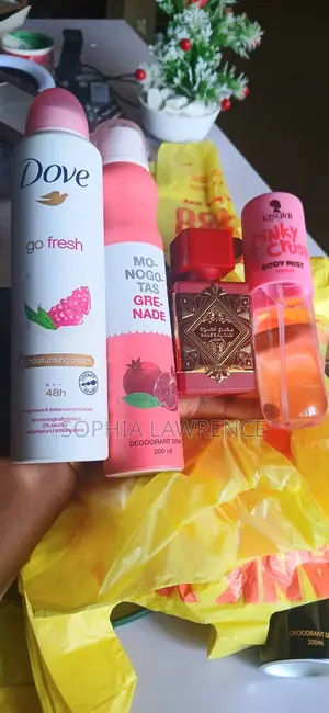 Dove|Monogo Tas Grenade|Oud De Glori and Pink Crust Body Mist