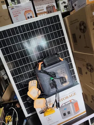 450w Solar Generator With 4 Bright Led Bulbs 50w Panel