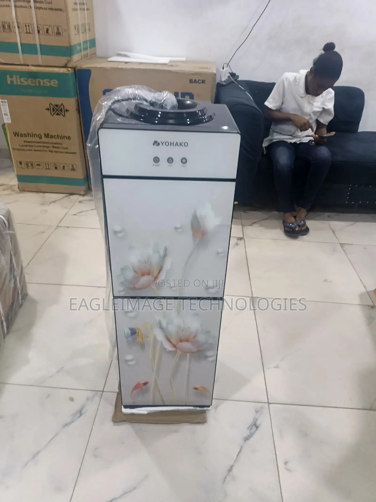 Yohako Ultimate Water Dispenser With Refrigerator Base