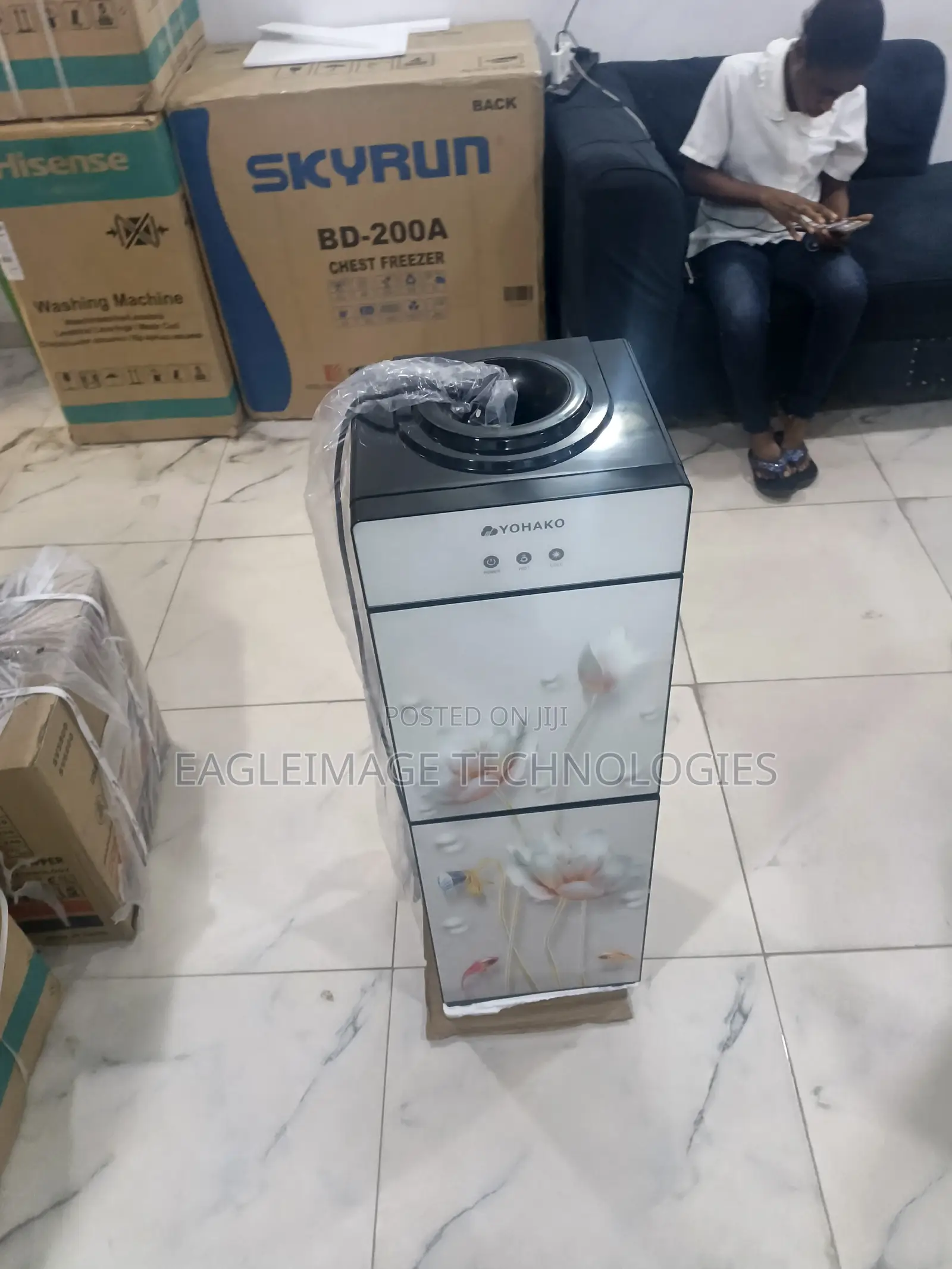 Yohako Ultimate Water Dispenser With Refrigerator Base