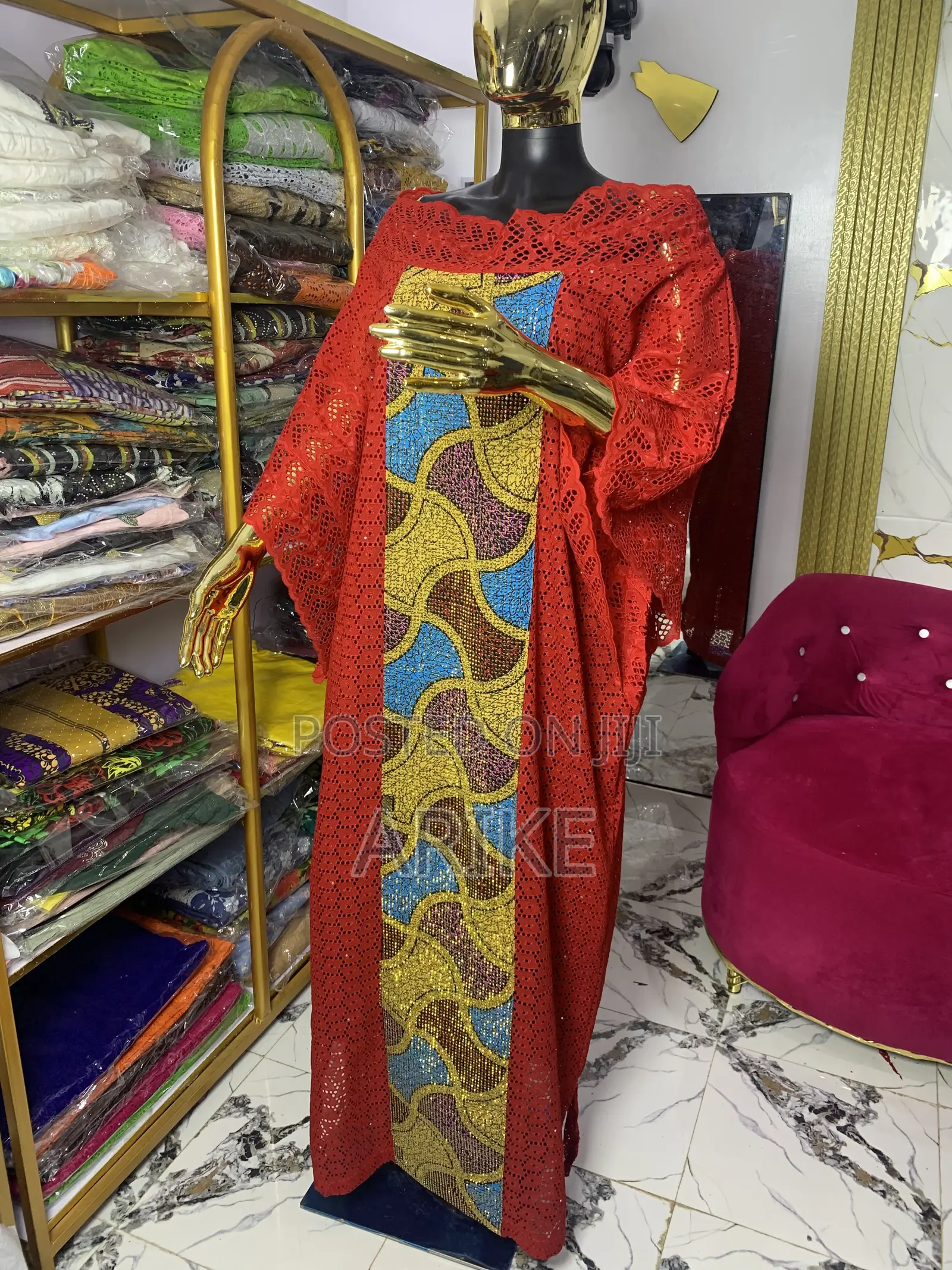 100%Cotton Lace Ankara