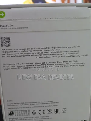 New Apple iPhone 17 Pro 256 GB Silver