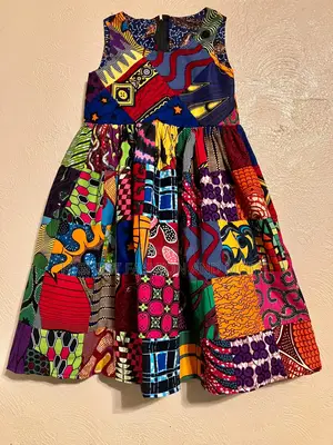 Handmade Pathwork With Pockets Zips in the Back