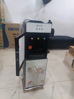Hot, Cold, Normal Water Dispenser + Refrigerator by Yohako