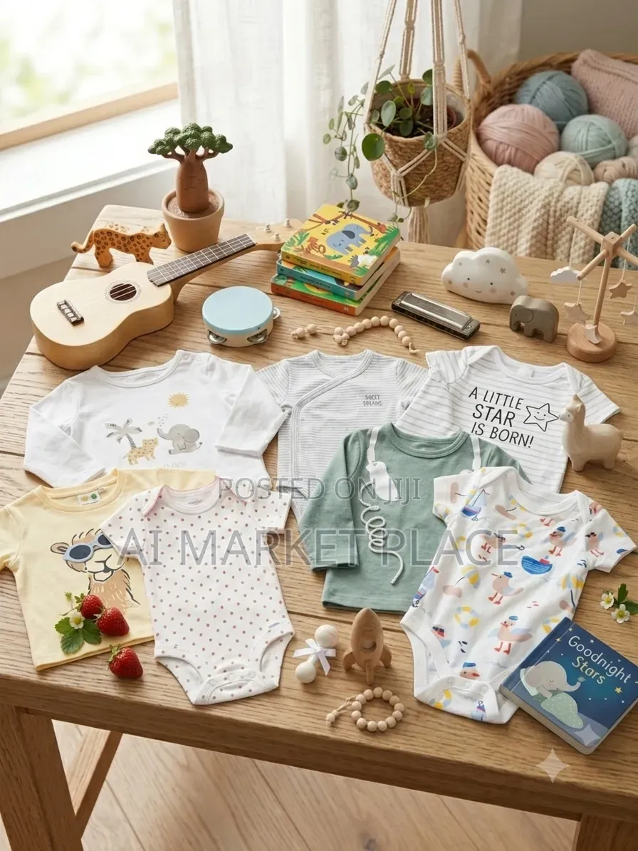 Random Newborn Thrift Essentials Bundle(8 Pieces) (0–3 Months)