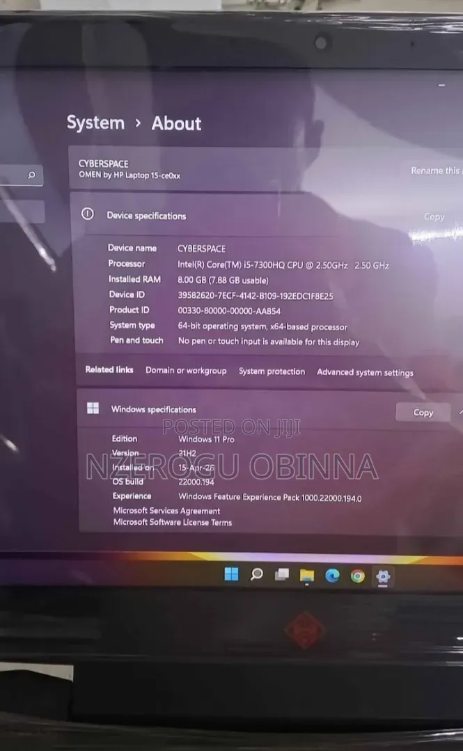 New Laptop HP Omen 15-ce0xx 8GB Intel Core i5 HDD+SSD 1T