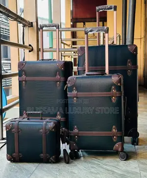 Pure Leather Luxury Travel Luggage 4in1 Bag–Spacious, Strong Durable