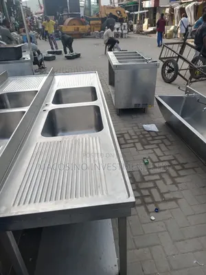 Commercial Double Bowl Stainless Steel Sink for Restaurant Use