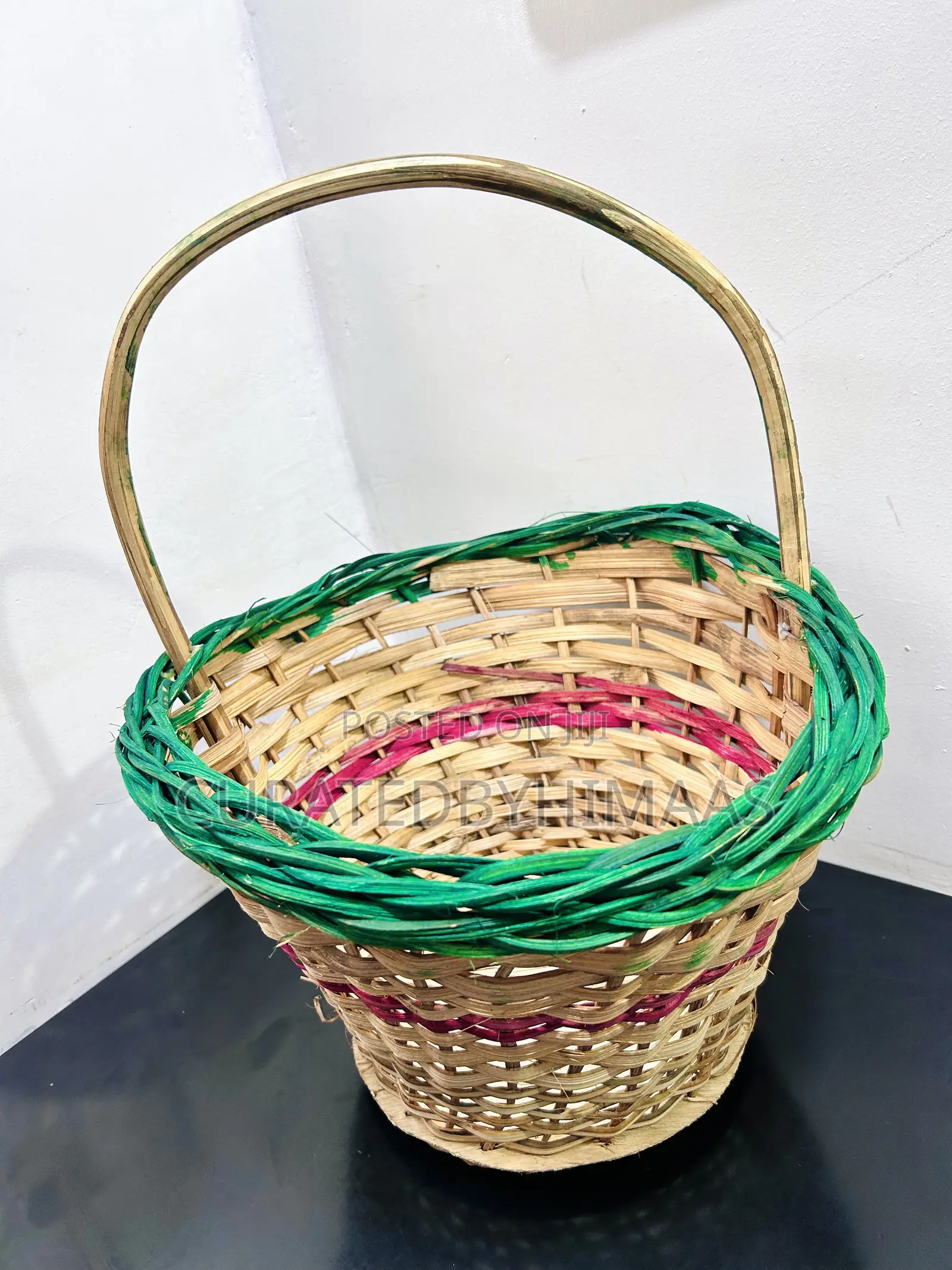 Round Wicker Gift Basket With Handle – Hamper Basket
