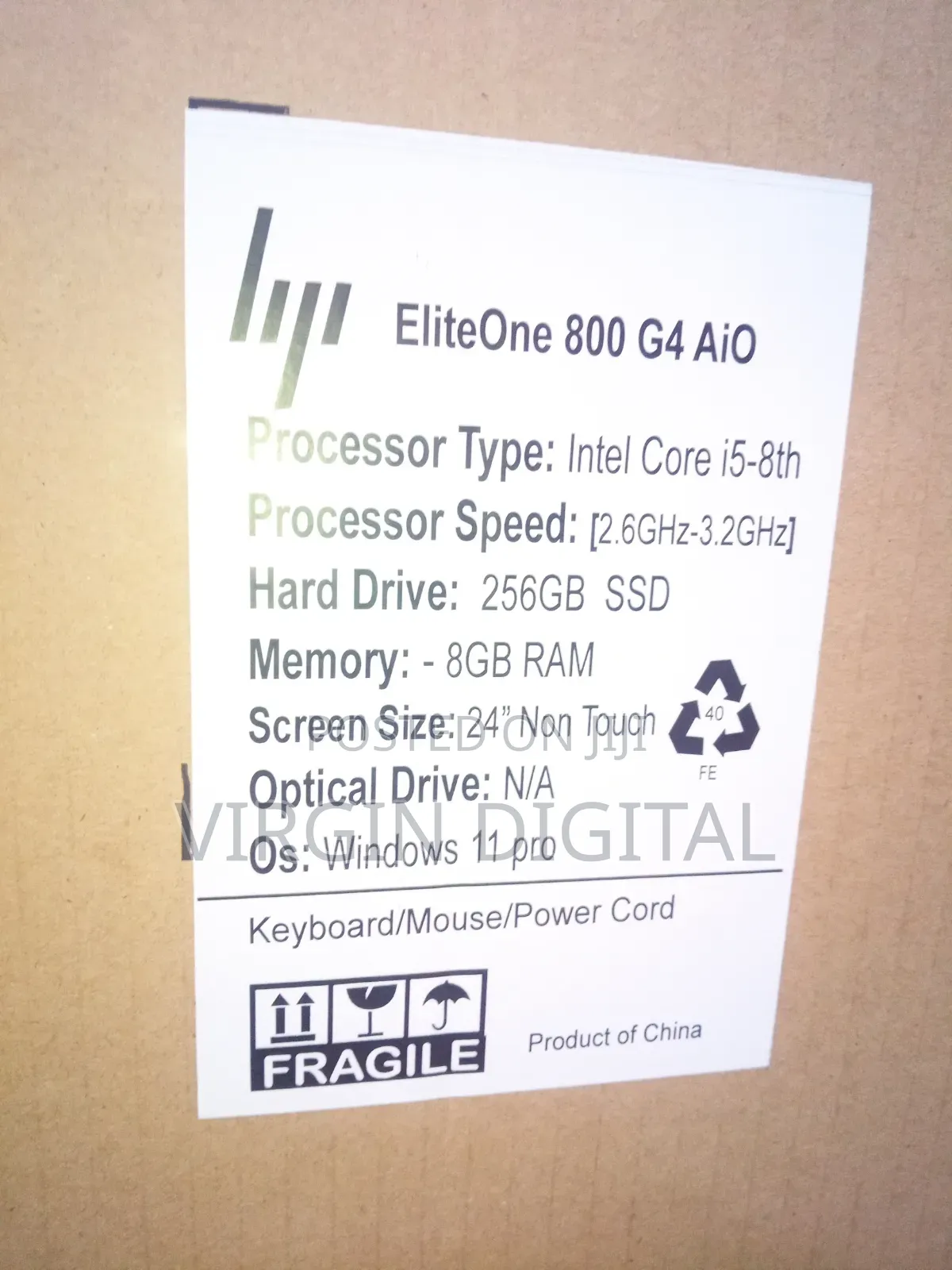 Desktop Computer HP 16GB Intel Core i5 SSD 256GB