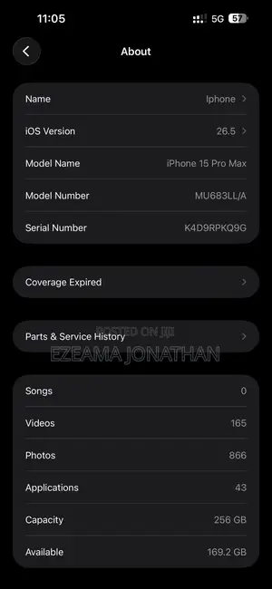 Apple iPhone 15 Pro Max 256 GB