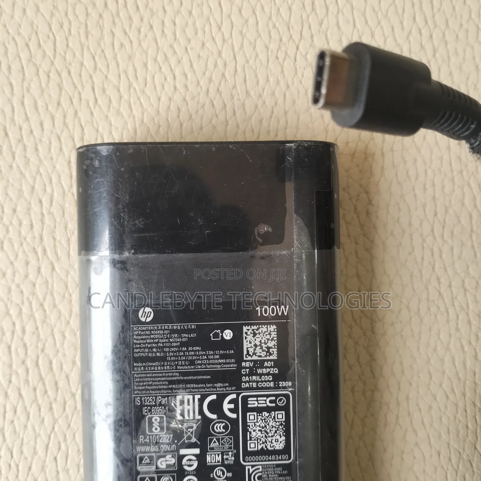 Original Hp 100w Usb-C Charger – Fast, Safe Charging
