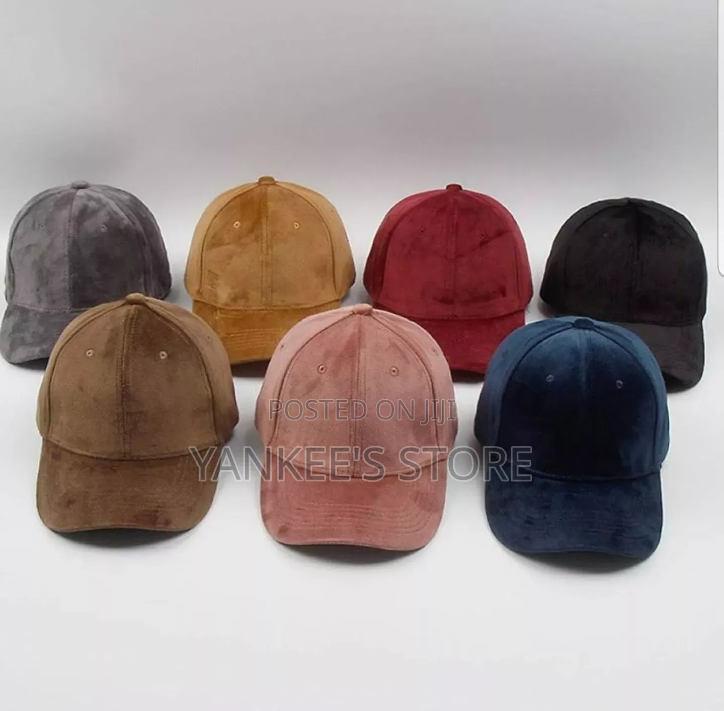 Imported Unisex Suede Plain Face Cap