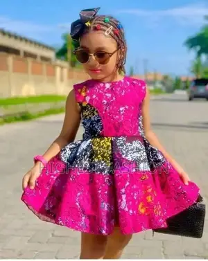 Short Pleated Gown for Girls