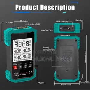 2000w Solar Panel Tester, Abs Material With LCD Display