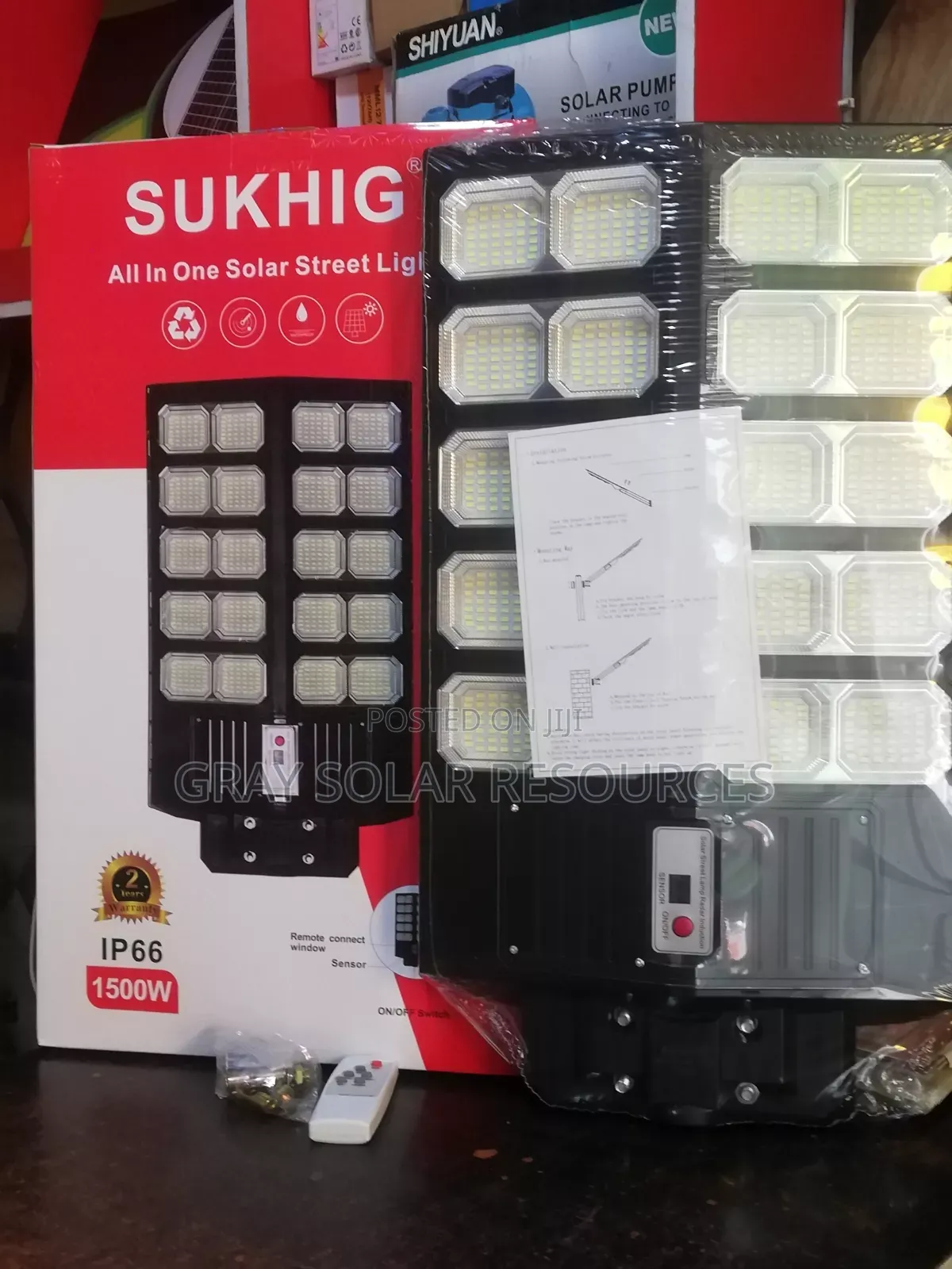 1500w Sukhig Solar Streetlight