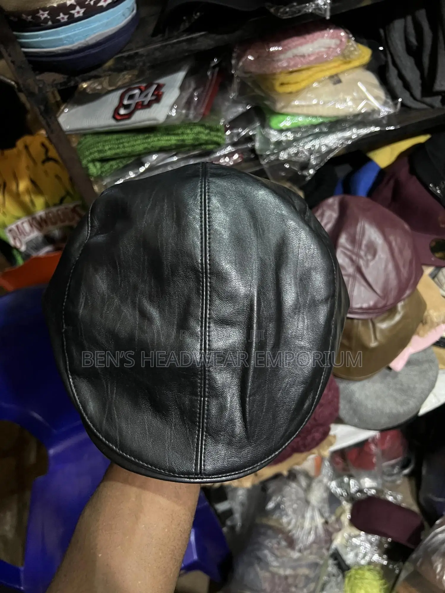 Leather Pappas Cap.