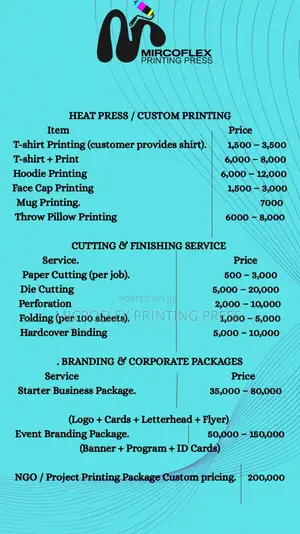 Price List