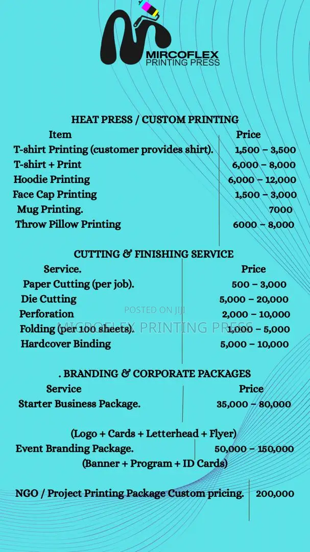 Price List