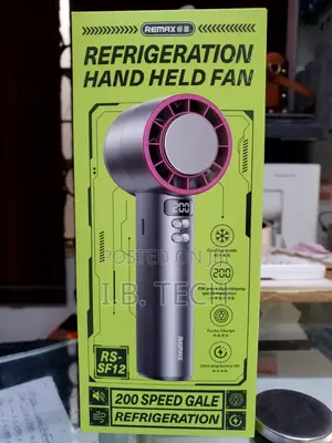 Remax Refrigeration Hand Held Fan Rs-Sf12 200 Speed Gale