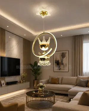 Modern Gold Pendant Light for Living Room