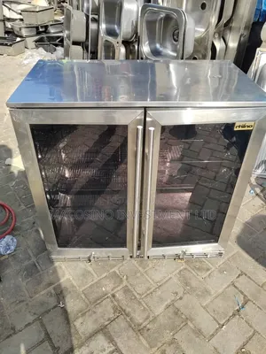 Stainless Steel Double Glass Door Refrigerator