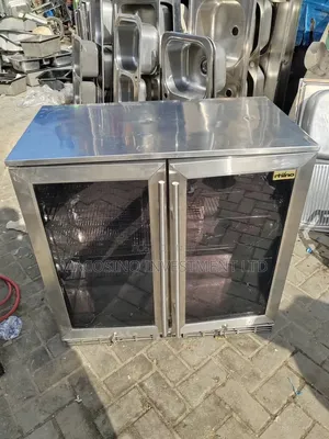 Stainless Steel Double Glass Door Refrigerator