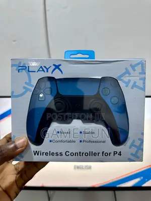 Play X Wireless Controller for P4 Compatible With P5 (Sky Blue)