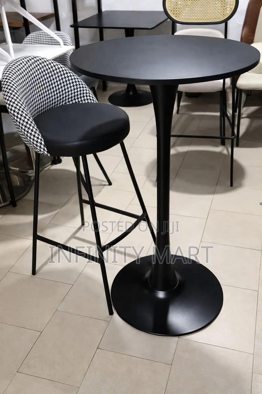 Black Exquisite Bar Table Stool