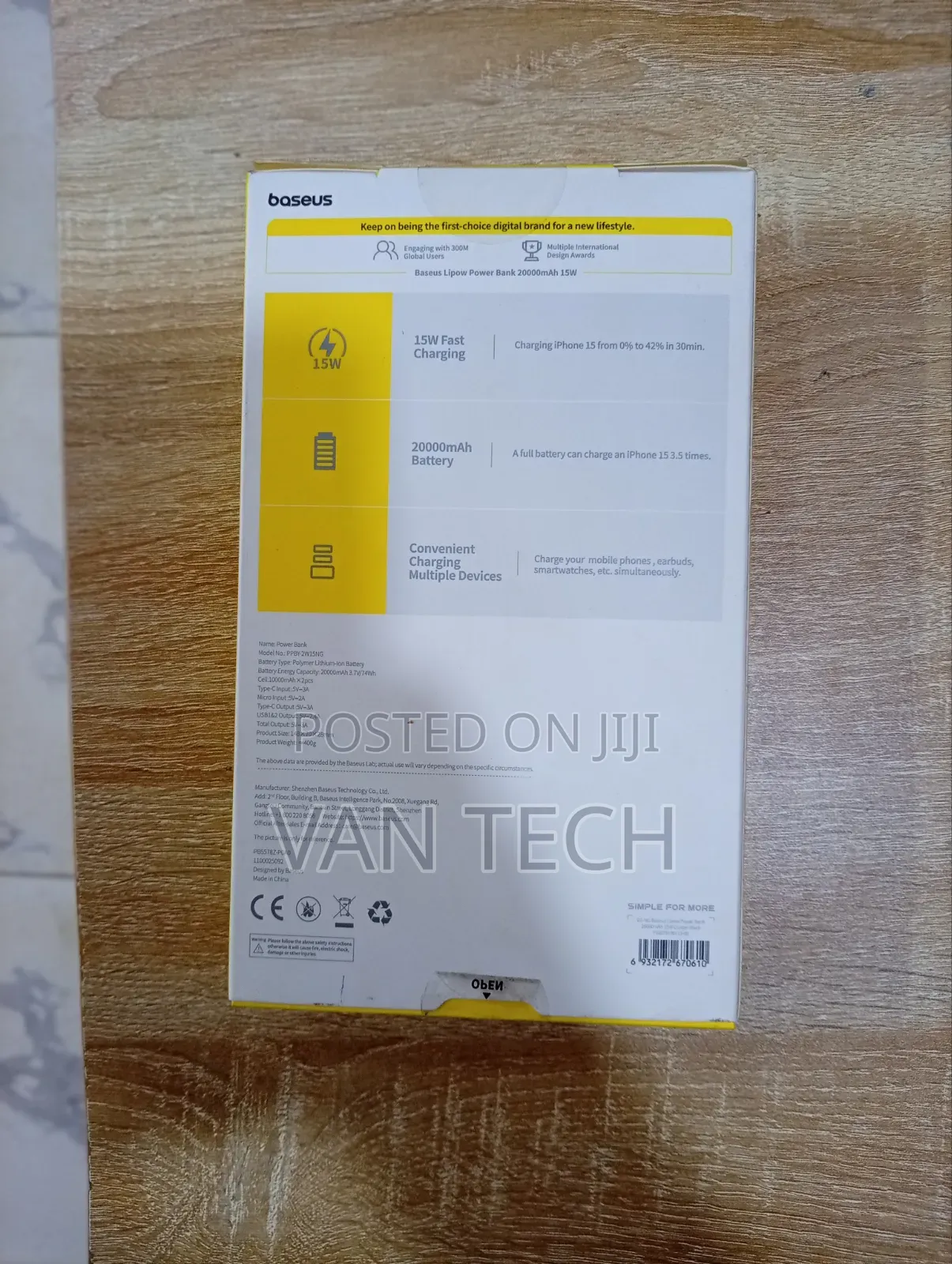 Baseus 20000mah Power Bank