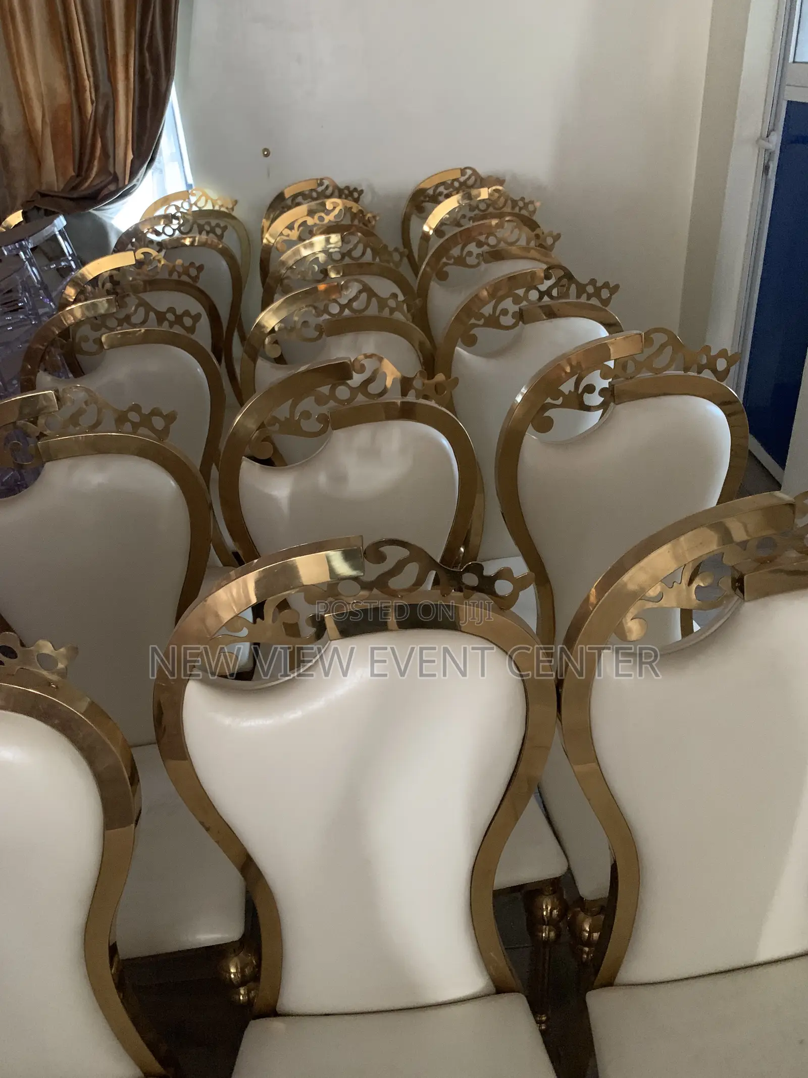 20 Set of Gold Chairs 