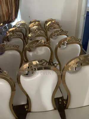 20 Set of Gold Chairs 
