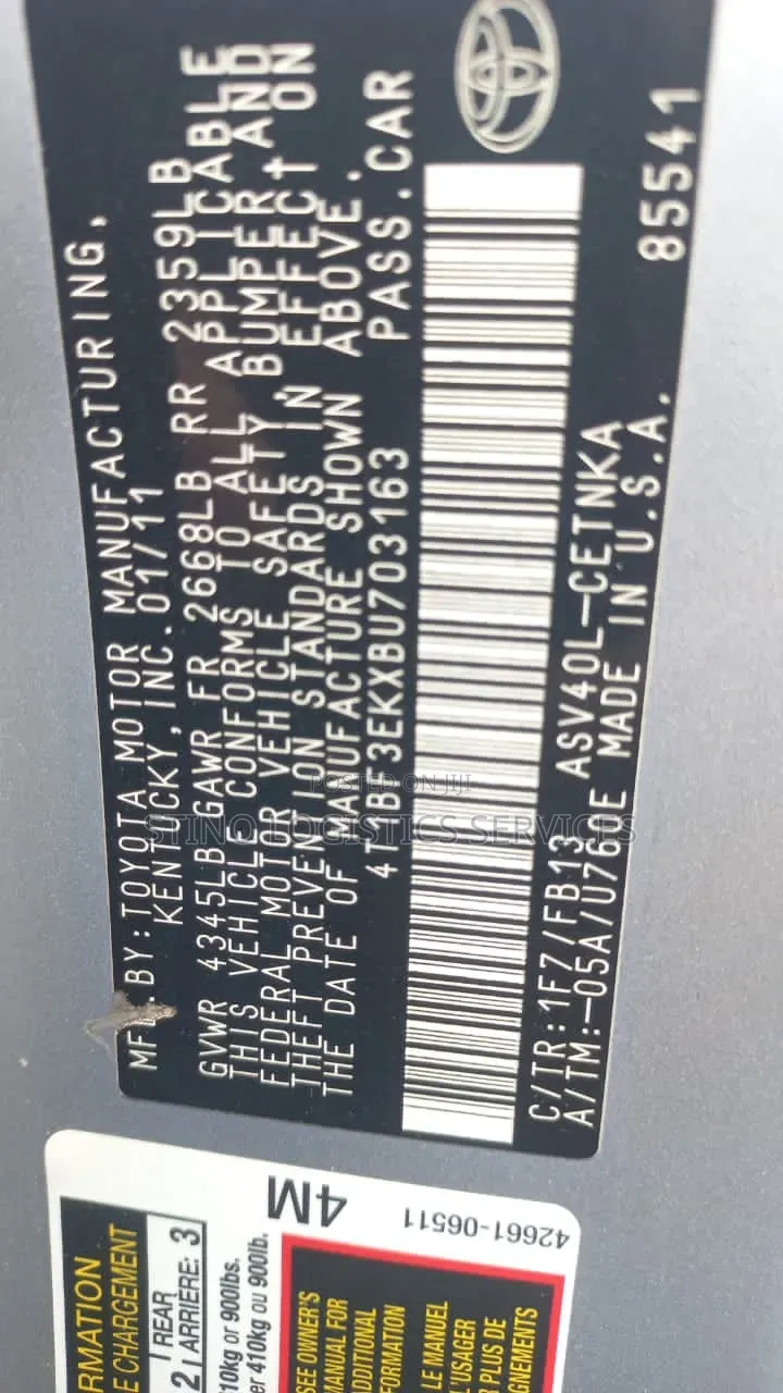 Toyota Camry 2011 Silver