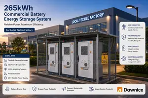 265kwh Commercial Battery Energy Storage for Local Textile Factory