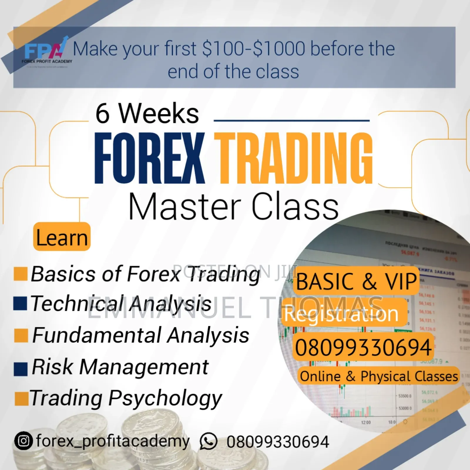 6 Weeks Trading Master Class