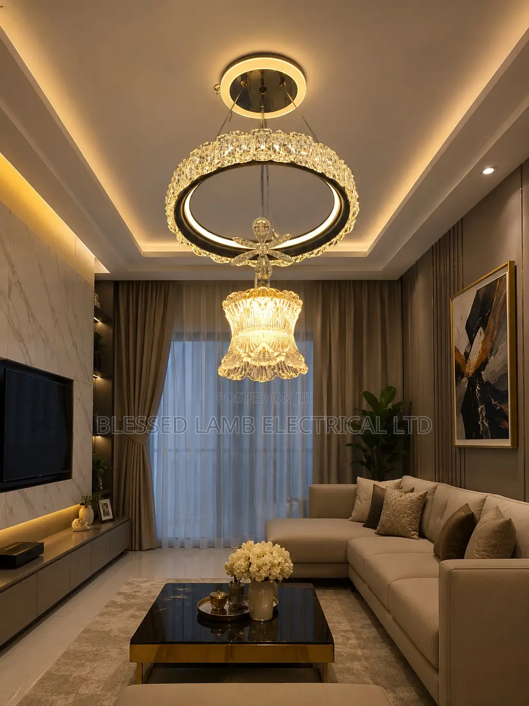 Luxury Crystal Ring Chandelier