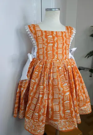 Ebony Girls' Ankara Cotton Dress