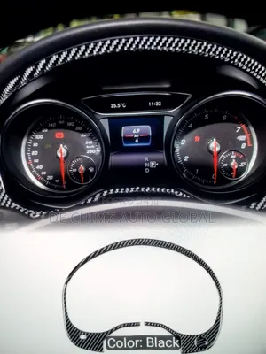Carbon Fiber Dashboard Speedometer Frame Sticker