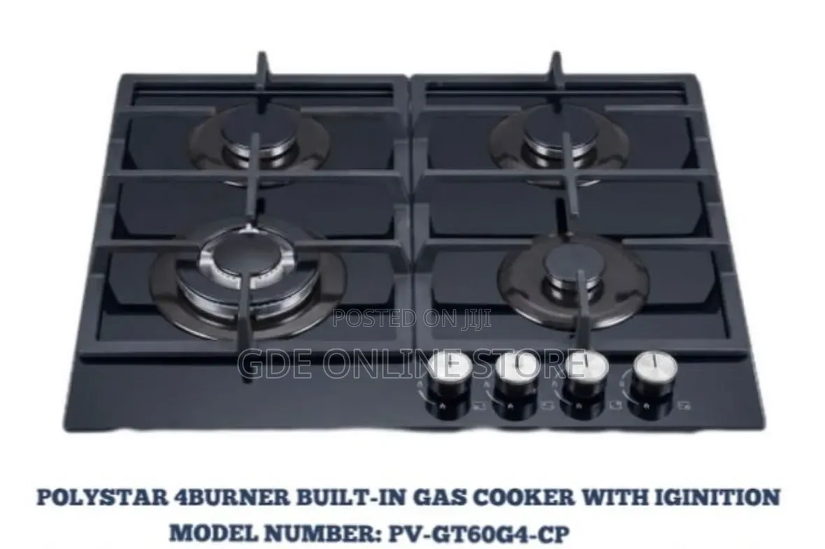 Polystar 4 Burner Built-in Gas Cooker
