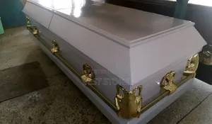 Casket Gold White Wooden Top Quality