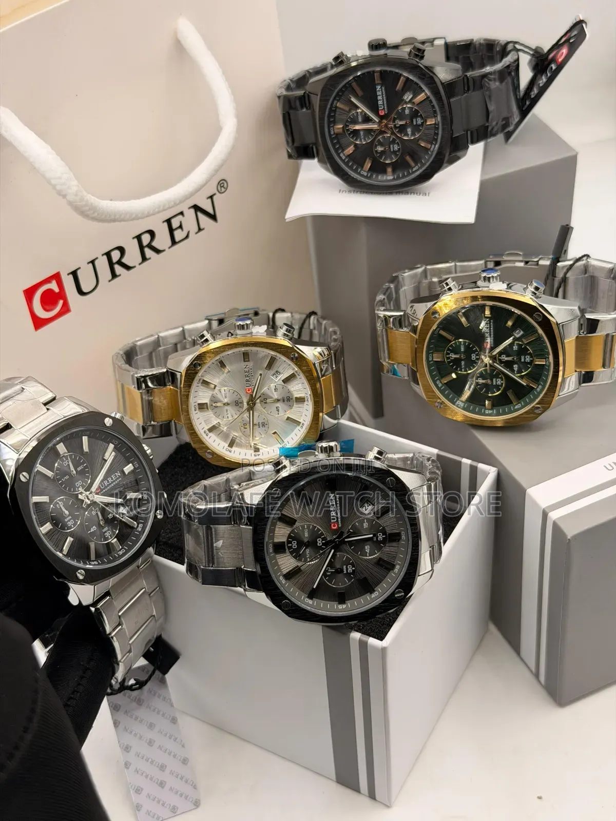 Curren Chronograph Chain New Design