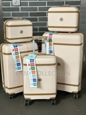 Solid Rubber Set Of 5 Luggage Traveling