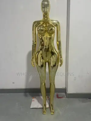 Chrome Gold Female Mannequin Size 12/14 Straight Hands Posture